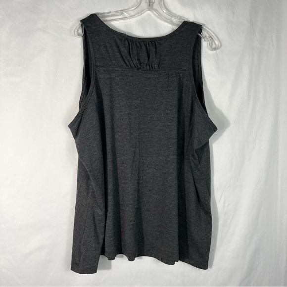 Bally Dark Gray Dri-Wik Performance Wear Sleeveless Athletic Tank Top Plus Size - Picture 3 of 5